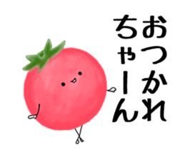 Red cute tomato sticker #6125834