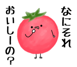 Red cute tomato sticker #6125835