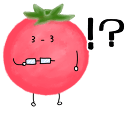 Red cute tomato sticker #6125839