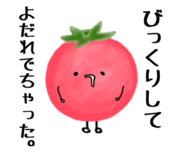 Red cute tomato sticker #6125843