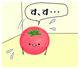 Red cute tomato sticker #6125850