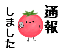 Red cute tomato sticker #6125852