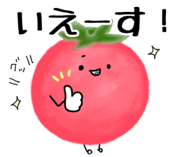 Red cute tomato sticker #6125858