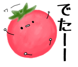 Red cute tomato sticker #6125859