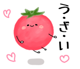 Red cute tomato sticker #6125860