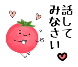 Red cute tomato sticker #6125862