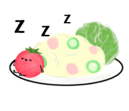 Red cute tomato sticker #6125871
