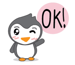 Mr. Robin : Little Cute Penguin sticker #6126599