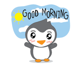 Mr. Robin : Little Cute Penguin sticker #6126628