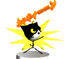 KEN the CAT, oRiginal 3D sticker #6127197