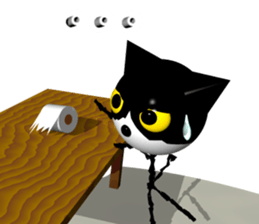 KEN the CAT, oRiginal 3D sticker #6127203