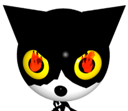 KEN the CAT, oRiginal 3D sticker #6127226