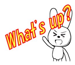 17th edition white rabbit expressive sticker #6127515