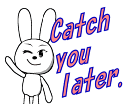 17th edition white rabbit expressive sticker #6127517
