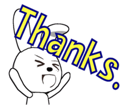 17th edition white rabbit expressive sticker #6127531