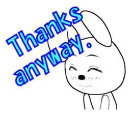 17th edition white rabbit expressive sticker #6127533