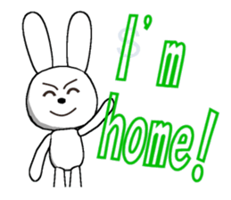 17th edition white rabbit expressive sticker #6127534