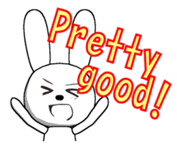 17th edition white rabbit expressive sticker #6127539