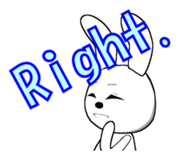 17th edition white rabbit expressive sticker #6127541