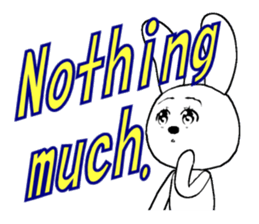 17th edition white rabbit expressive sticker #6127546