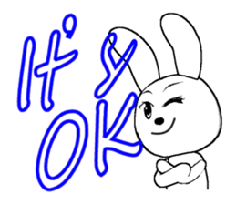 17th edition white rabbit expressive sticker #6127547