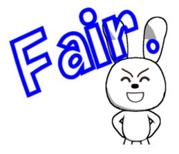 17th edition white rabbit expressive sticker #6127549