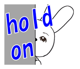 17th edition white rabbit expressive sticker #6127550