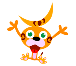 Three wanderer cats sticker #6127964