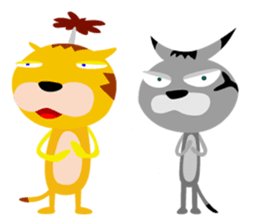 Three wanderer cats sticker #6127966