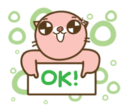 I'm not a PIG : Proud to be fat together sticker #6128796