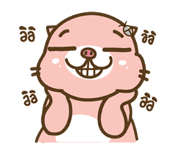 I'm not a PIG : Proud to be fat together sticker #6128803