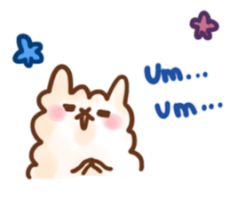 alpaca sticker eng ver. sticker #6128844