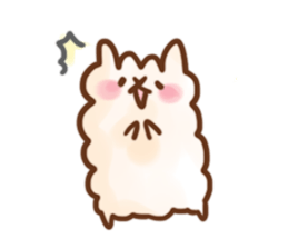 alpaca sticker eng ver. sticker #6128857