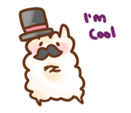 alpaca sticker eng ver. sticker #6128870