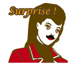 Beard maiden "I'll say straight !" sticker #6129672