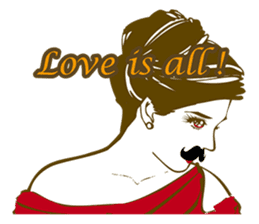 Beard maiden "I'll say straight !" sticker #6129673