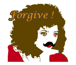 Beard maiden "I'll say straight !" sticker #6129674