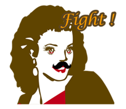 Beard maiden "I'll say straight !" sticker #6129675