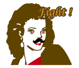 Beard maiden "I'll say straight !" sticker #6129675