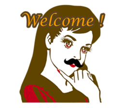 Beard maiden "I'll say straight !" sticker #6129676