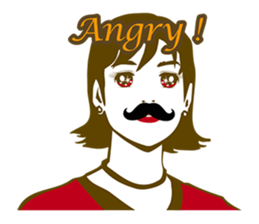 Beard maiden "I'll say straight !" sticker #6129677