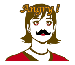 Beard maiden "I'll say straight !" sticker #6129677