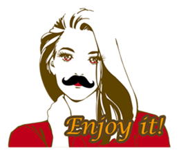 Beard maiden "I'll say straight !" sticker #6129678