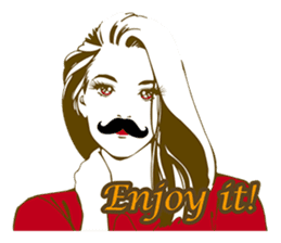 Beard maiden "I'll say straight !" sticker #6129678