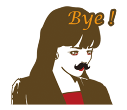 Beard maiden "I'll say straight !" sticker #6129679