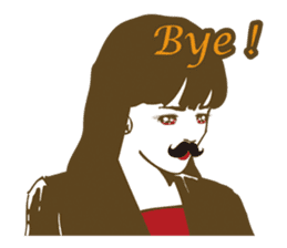 Beard maiden "I'll say straight !" sticker #6129679