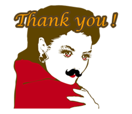 Beard maiden "I'll say straight !" sticker #6129680