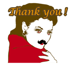 Beard maiden "I'll say straight !" sticker #6129680