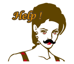 Beard maiden "I'll say straight !" sticker #6129682