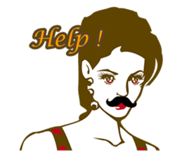 Beard maiden "I'll say straight !" sticker #6129682